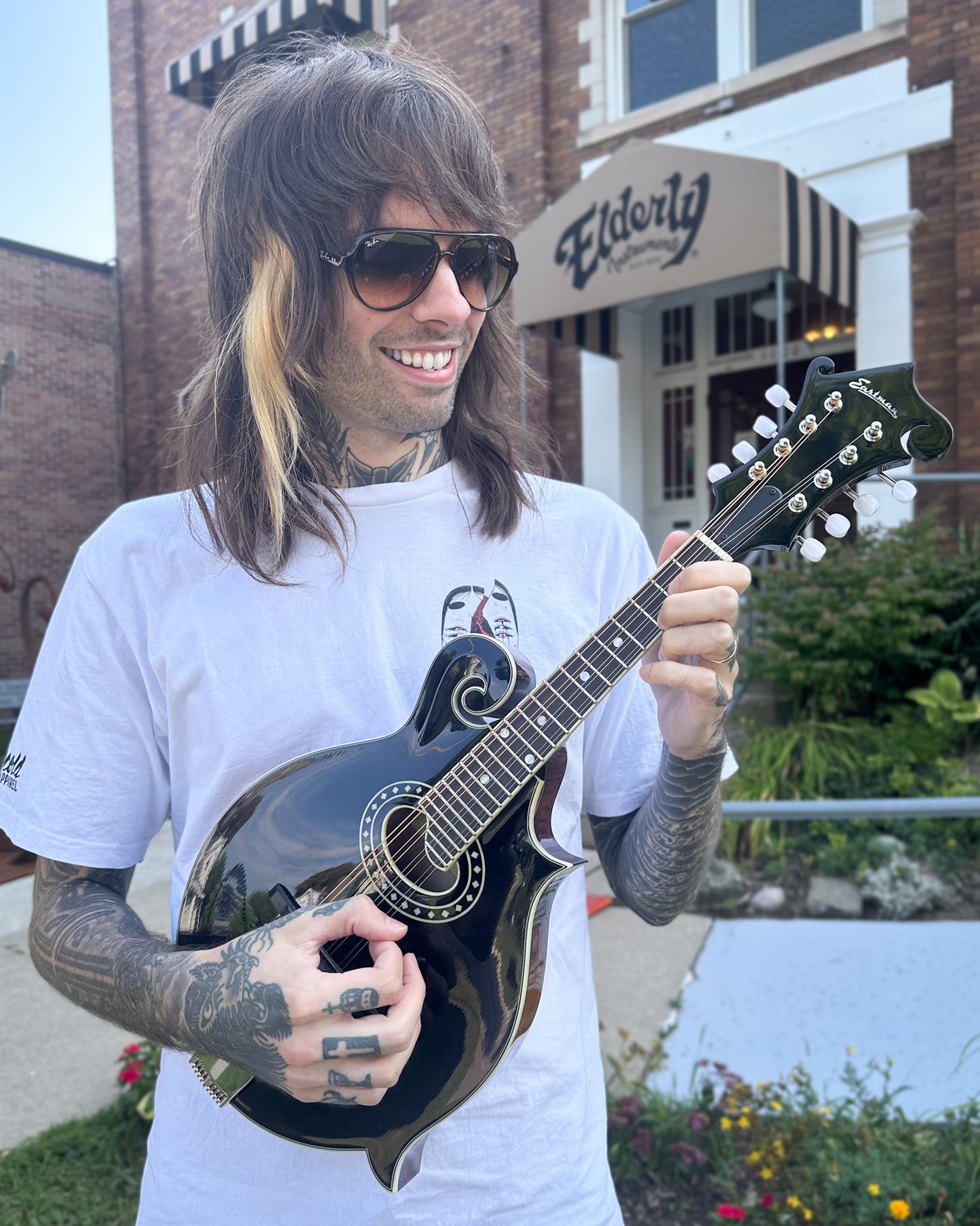 Showroom photo of Eastman MD514 BK LTD F-Style Mandolin (2025)