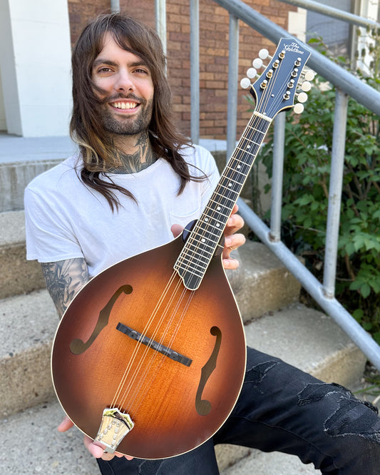 Showroom photo of Gold Tone GM-55 A-Style Mandolin & Case