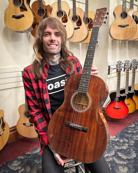 Showroom photo of Recording King Koa 12-Fret 000 Acoustic Guitar