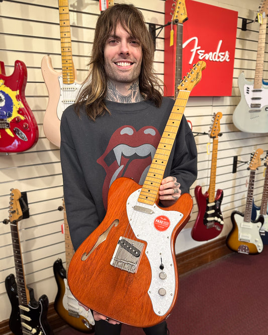 Showroom photo of Squier Classic Vibe '60s Telecaster Thinline, Natural