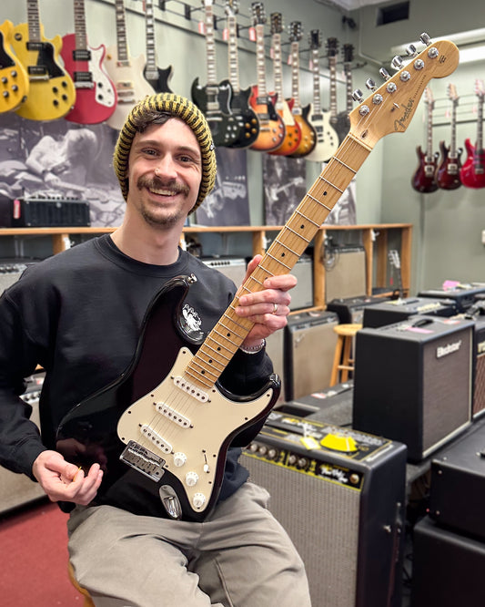 Showroom photo of Fender American Series Stratocaster Electric Guitar (2004)