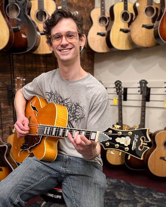 Showroom photo of D'Angelico Excel  EXL-1 Archtop Hollowbody Guitar (2013)