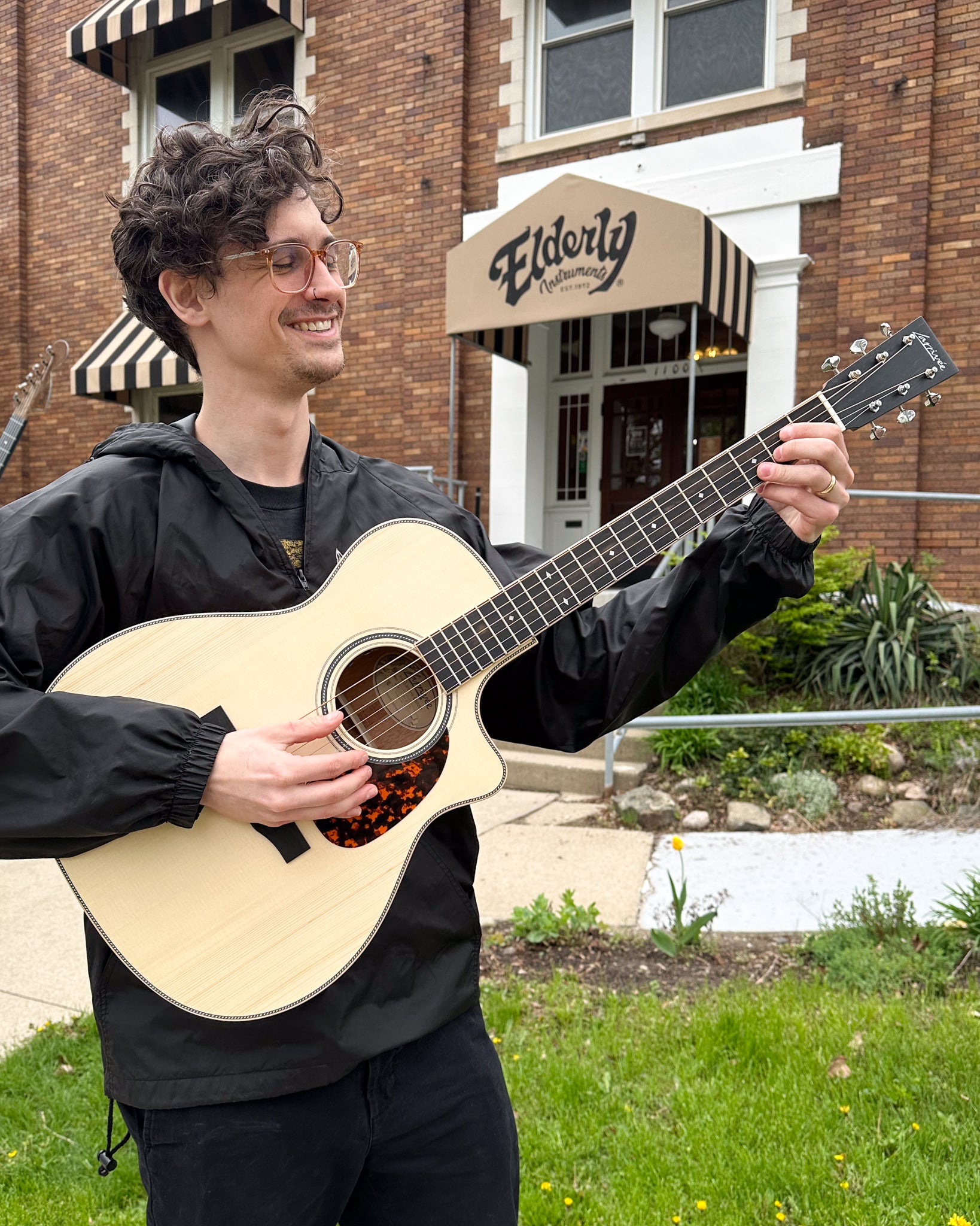 Showroom photo of Larrivee OMV-40E OM Cutaway Acoustic Guitar