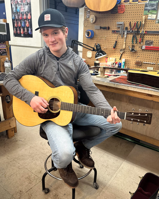 Showroom photo of Martin 000-18 Acoustic Guitar & Case