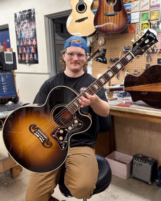 Showroom photo of Gibson Custom Shop J-185 EC Acoustic-Electric Guitar (2011)