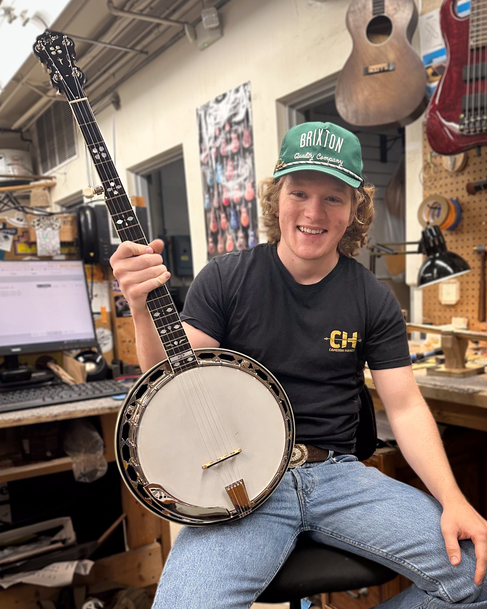 Showroom photo of DP Hopkins Janice Martin Resonator Banjo (2011)