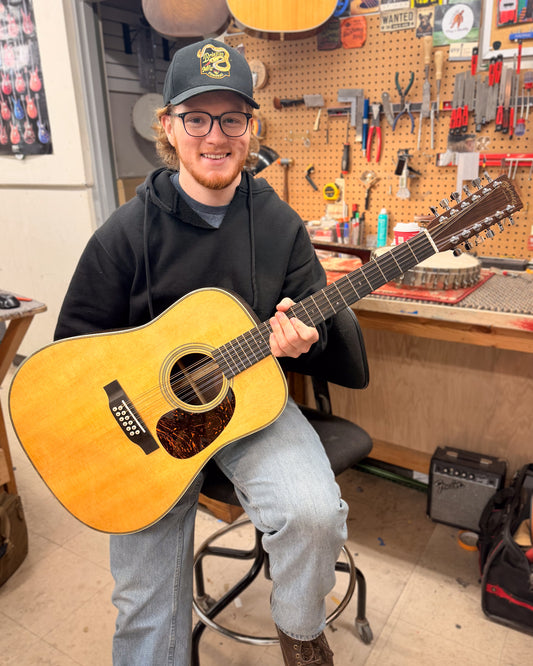 Showroom photo of Martin HD12-28 12-String Guitar & Case, 2024 Edition