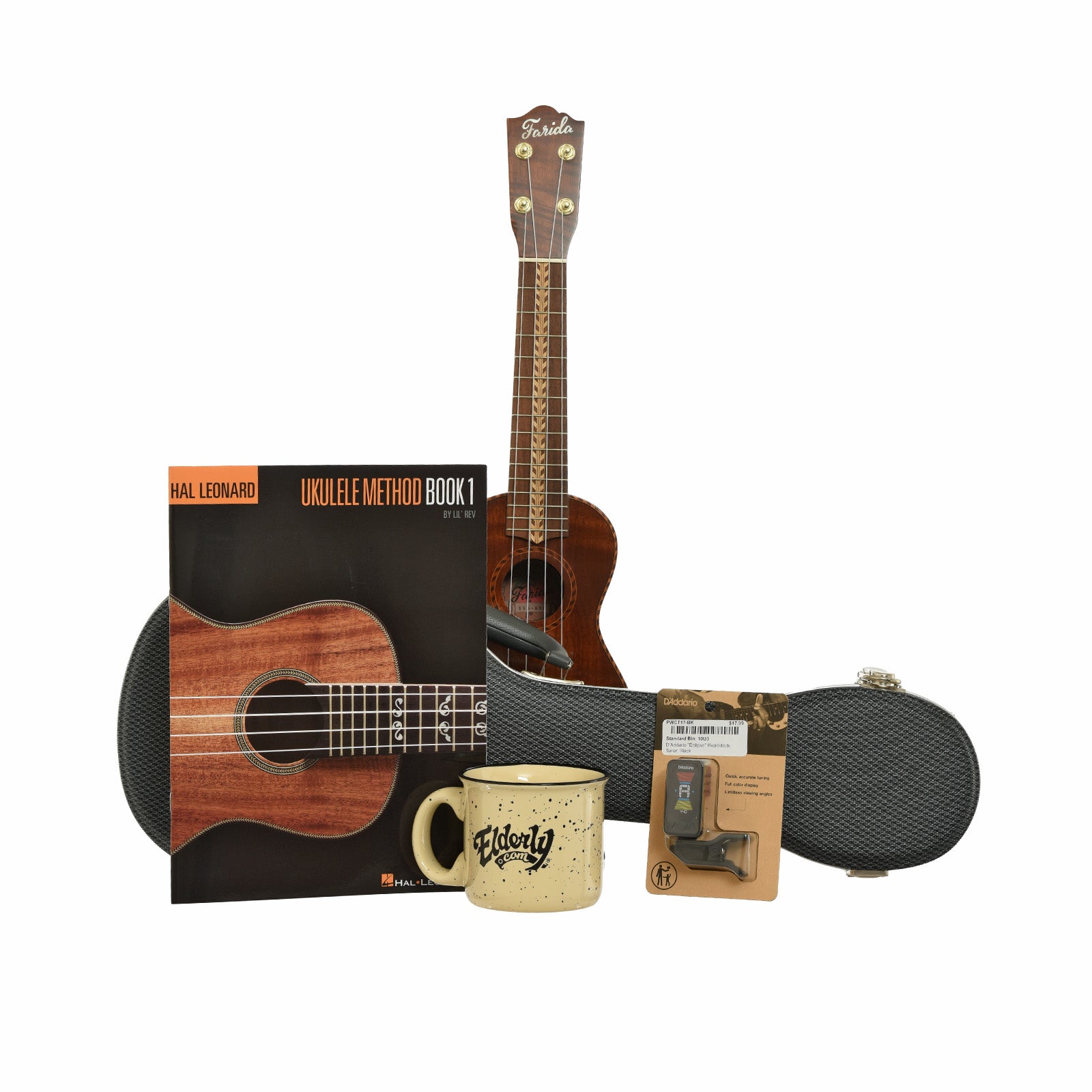 Image of Farida Holiday Pack, Koa Soprano Ukulele