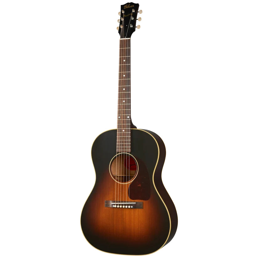 Full Front of Gibson 1942 Banner LG-2 Acoustic Guitar & Case, Vintage Sunburst