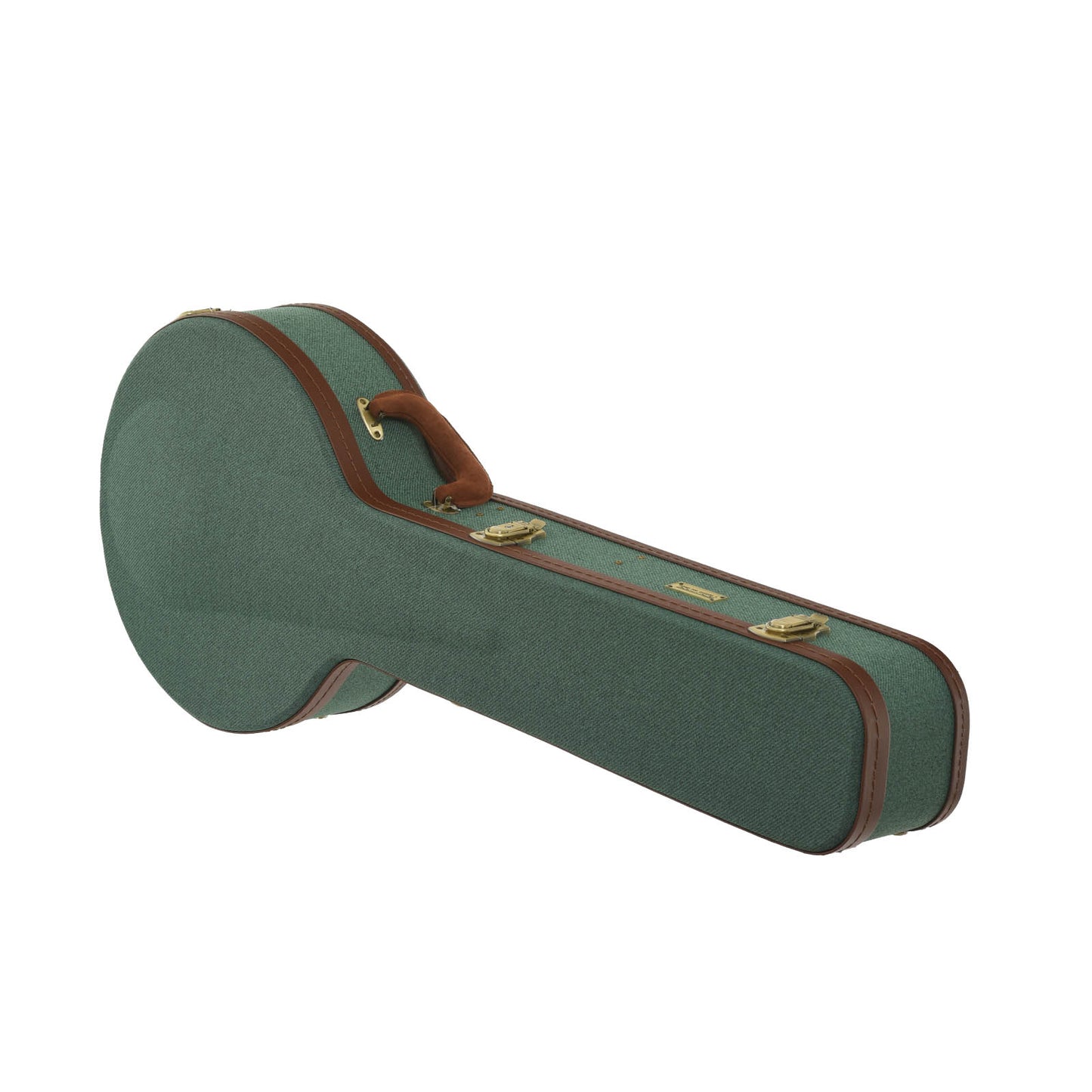 Image 2 of Crossrock Case Company Malachite Blue Openback Banjo Hardshell Case