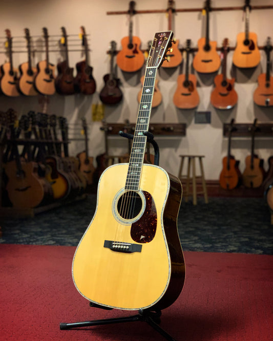 Showroom photo of Martin D-41 Guitar & Case