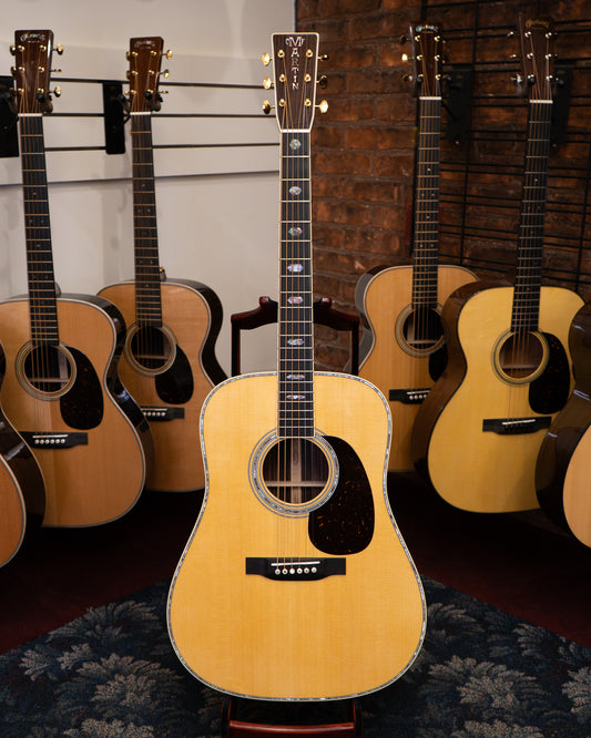 Showroom photo of Martin D-41 Guitar & Case