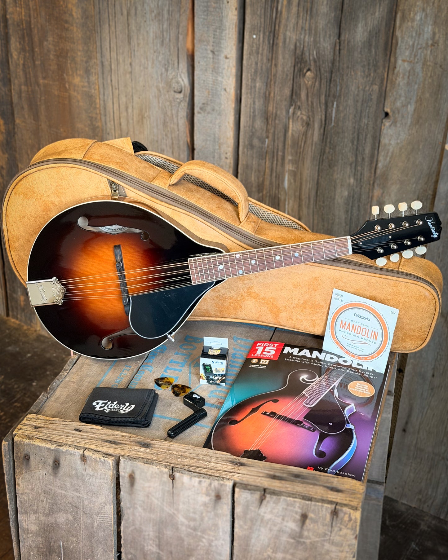 Showroom photo of Kentucky KM-150 Mandolin Outfit By Elderly Instruments