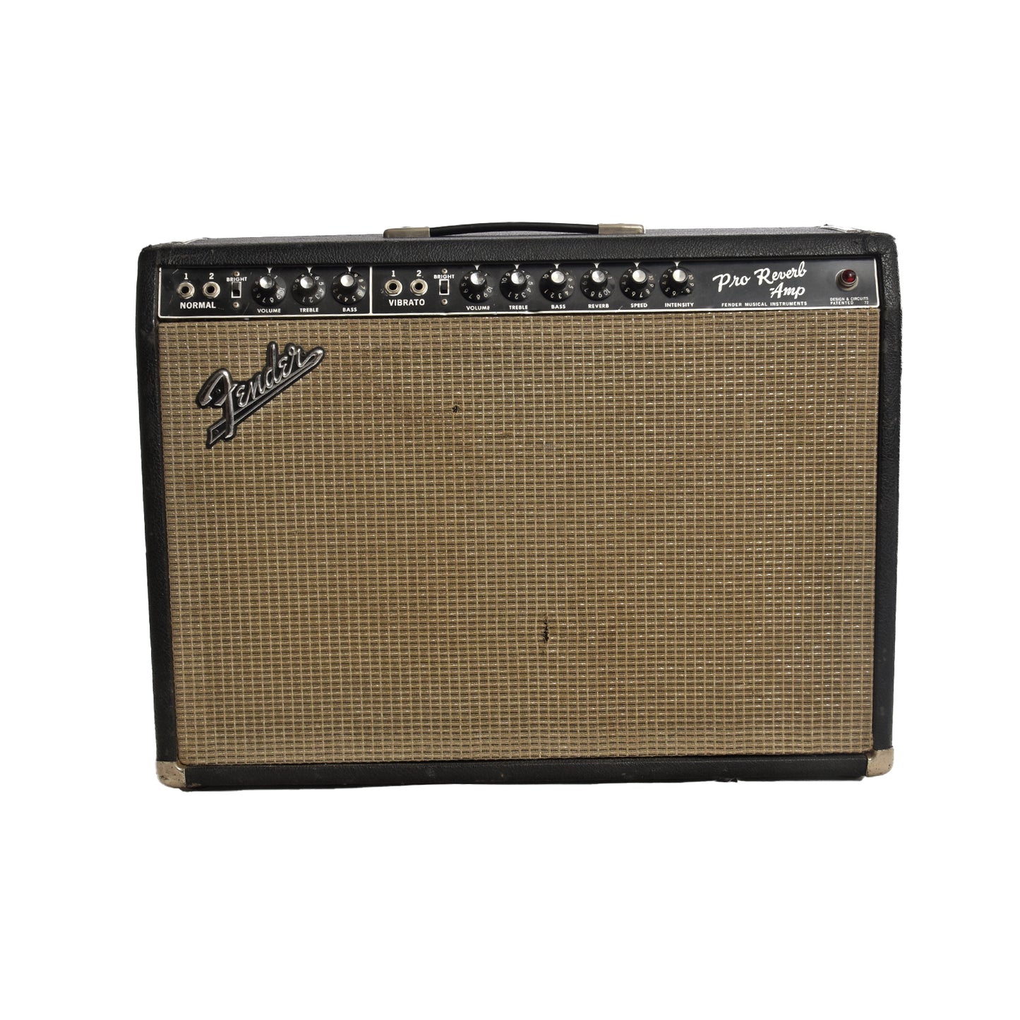Front of Fender Pro Reverb Amplifier (1967)
