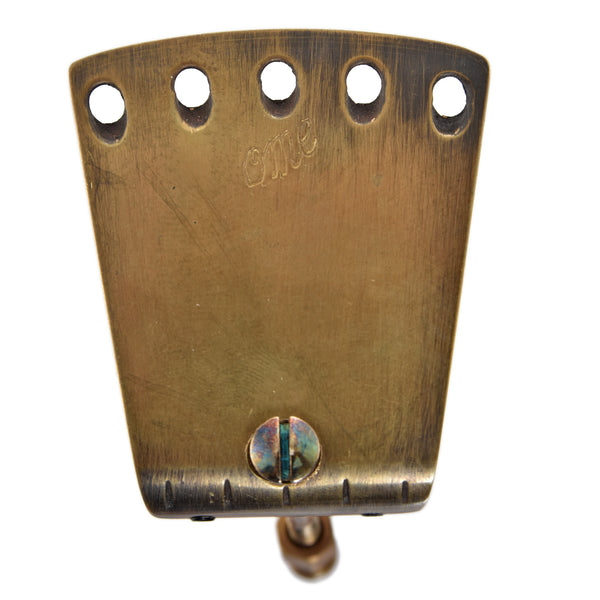 Ome Sweetone Banjo Tailpiece, Long, Aged Brass – Elderly Instruments