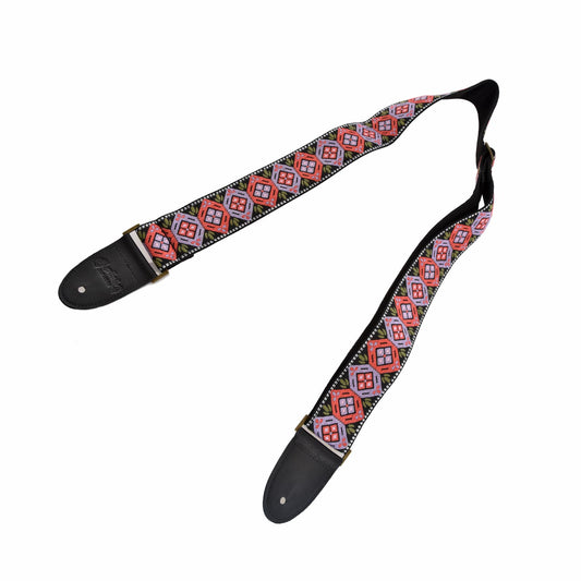 Image 1 of Martin Jacquard Guitar Strap, Lilac Coral Gems