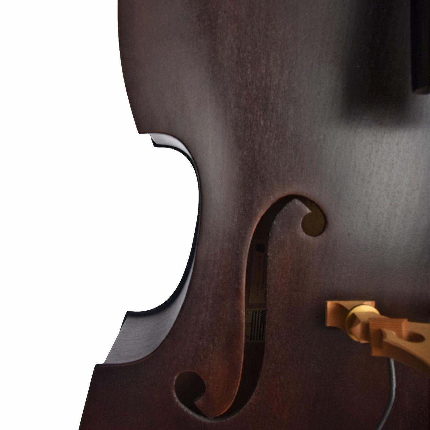 F hole of Upton UB Standard 3/4 Bass 