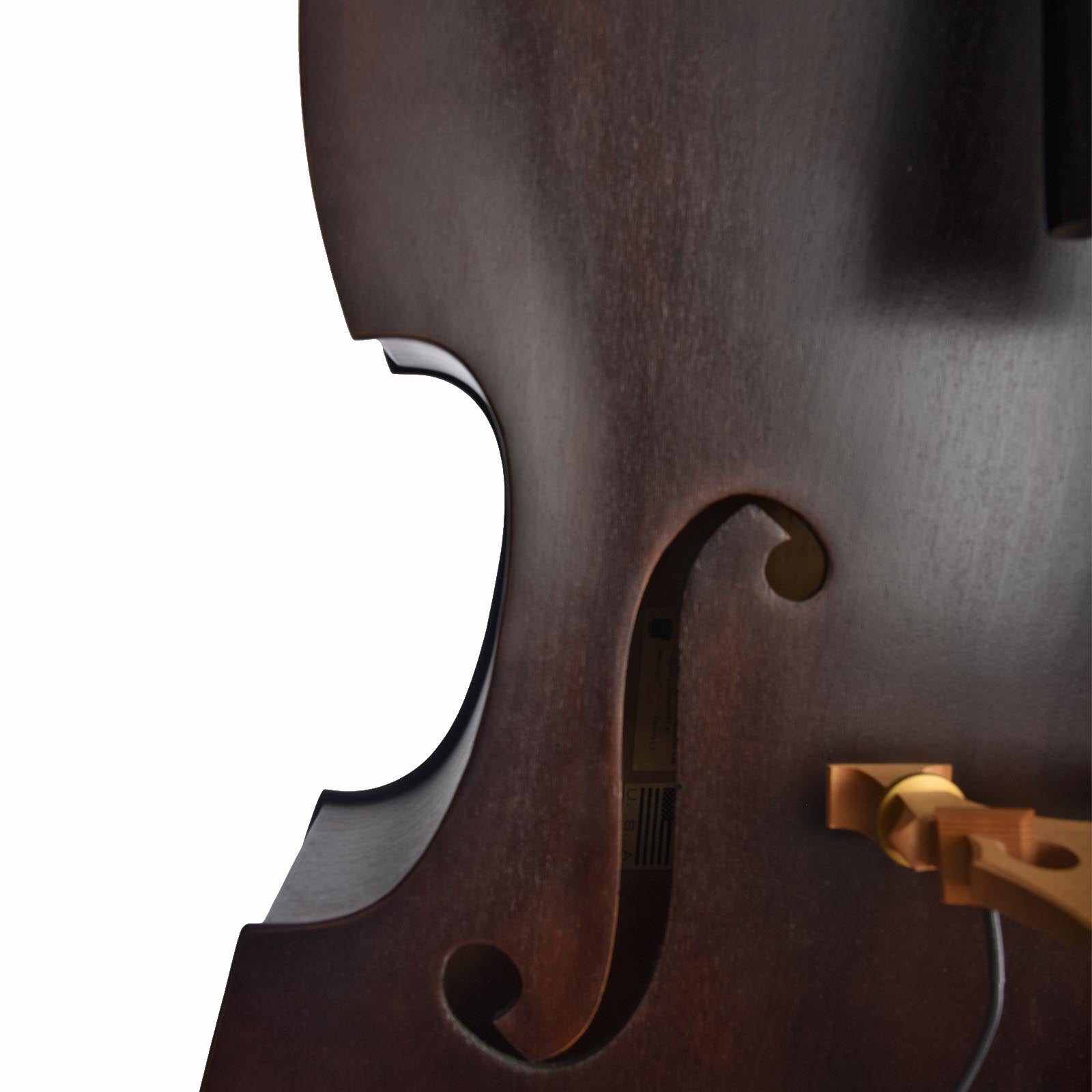 F hole of Upton UB Standard 3/4 Bass 