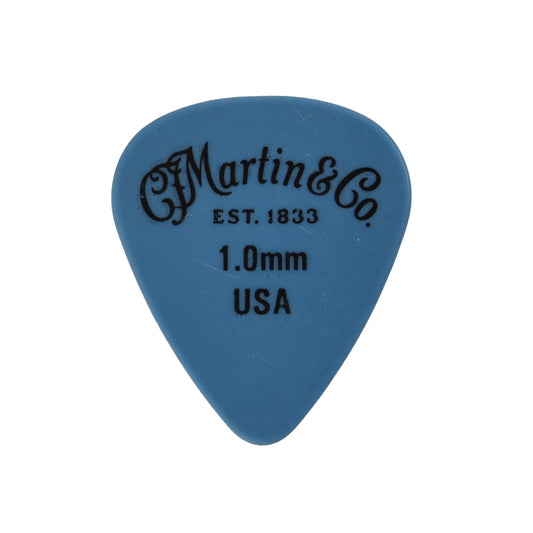 Image 1 of Martin Delrin Guitar Picks, Blue 1.00mm