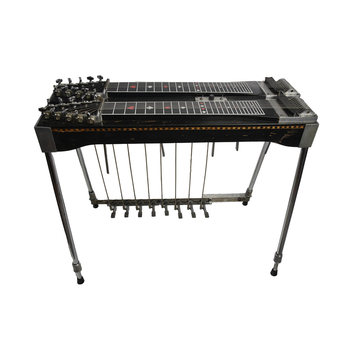 wbs pedal steel guitars Sho-Bud Super Pro Dual 10-String Guitar (1978) – Elderly Instruments Rock Machine 20 Zoll, 30228 Color:REDLINE/FIRE