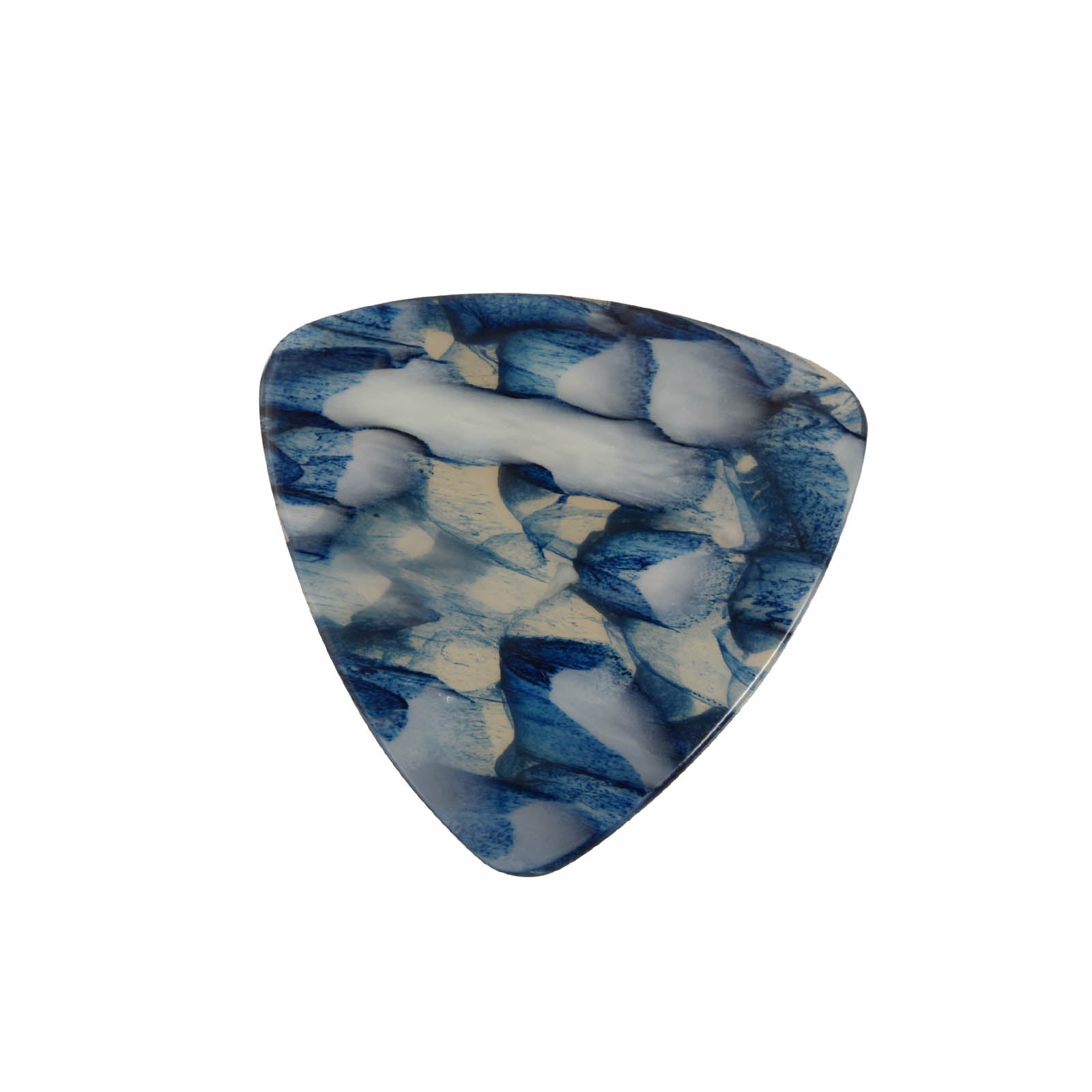Image 2 of Skeddy Picks Large Triangle Flatpick, Blue Marble
