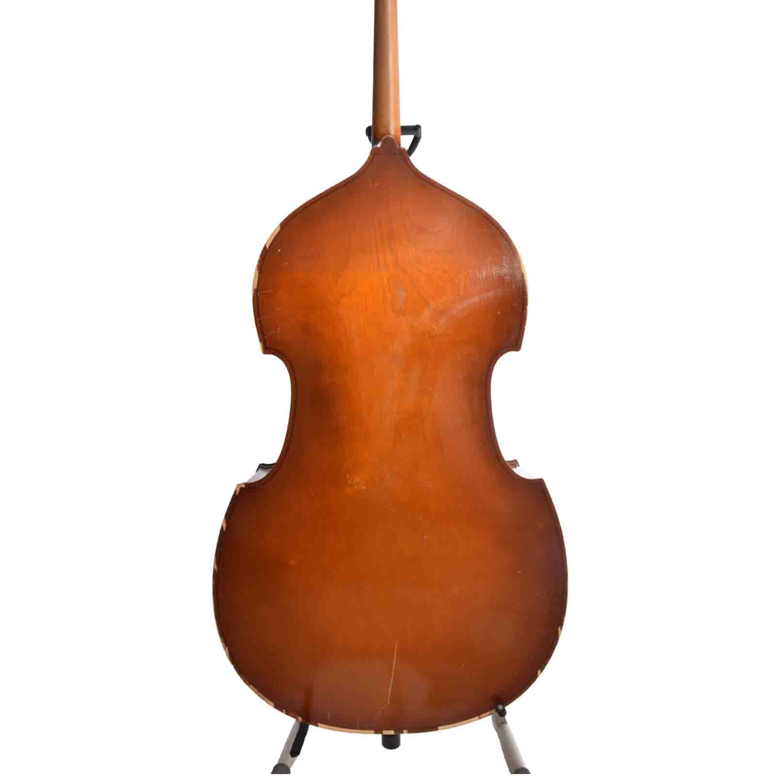 Back of Gustav Meinel 3/4 Upright Bass (1974)