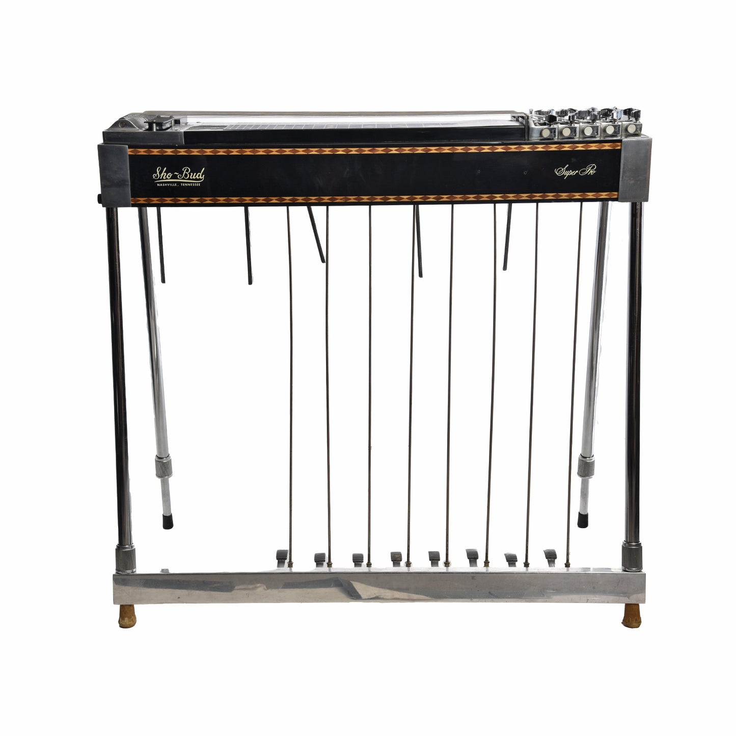Front view of Sho-Bud Super Pro 6164 Pedal Steel