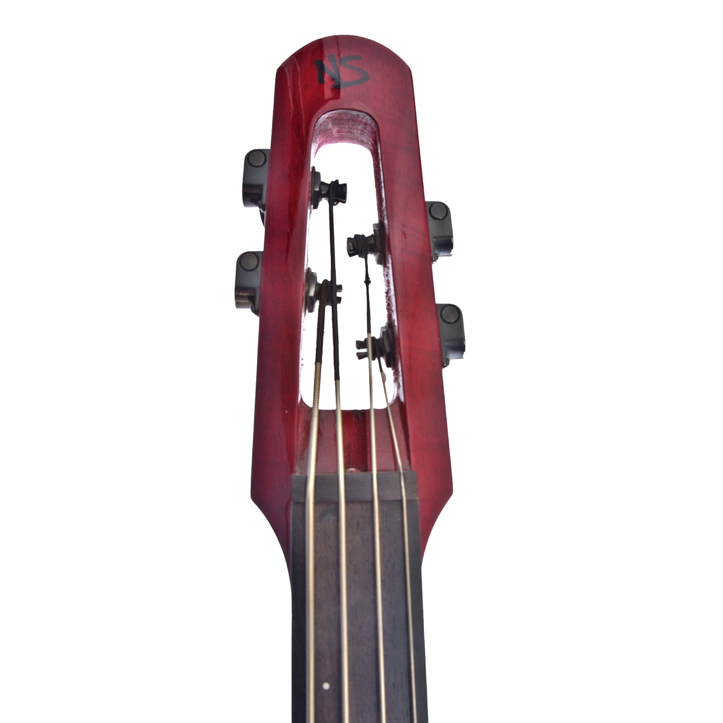 Headstock of NS Design WAV4 Upright Electric Double Bass 