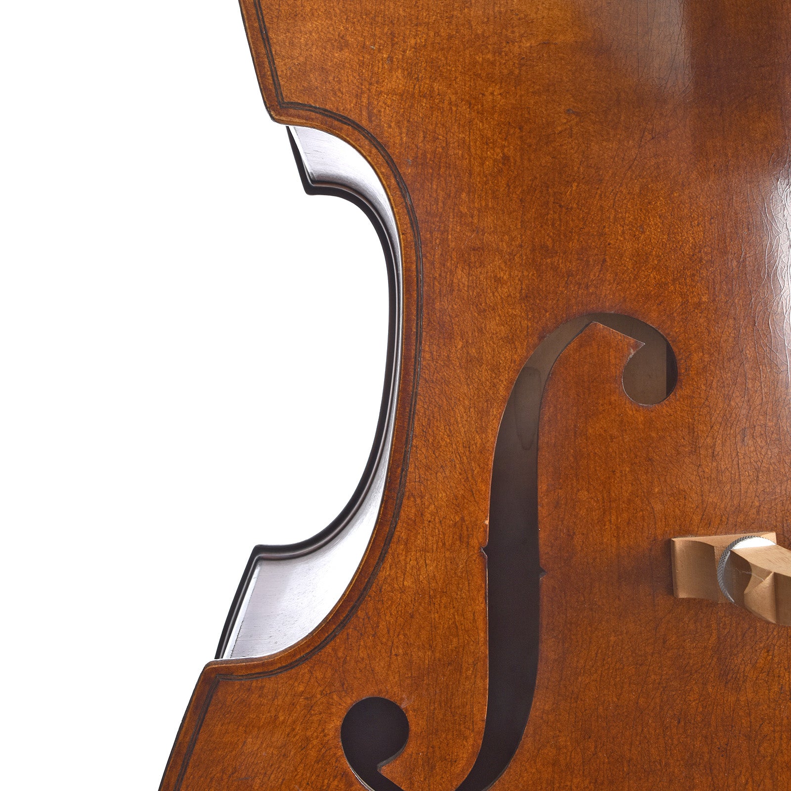 F-hole of No Name German 3/4 Upright Bass