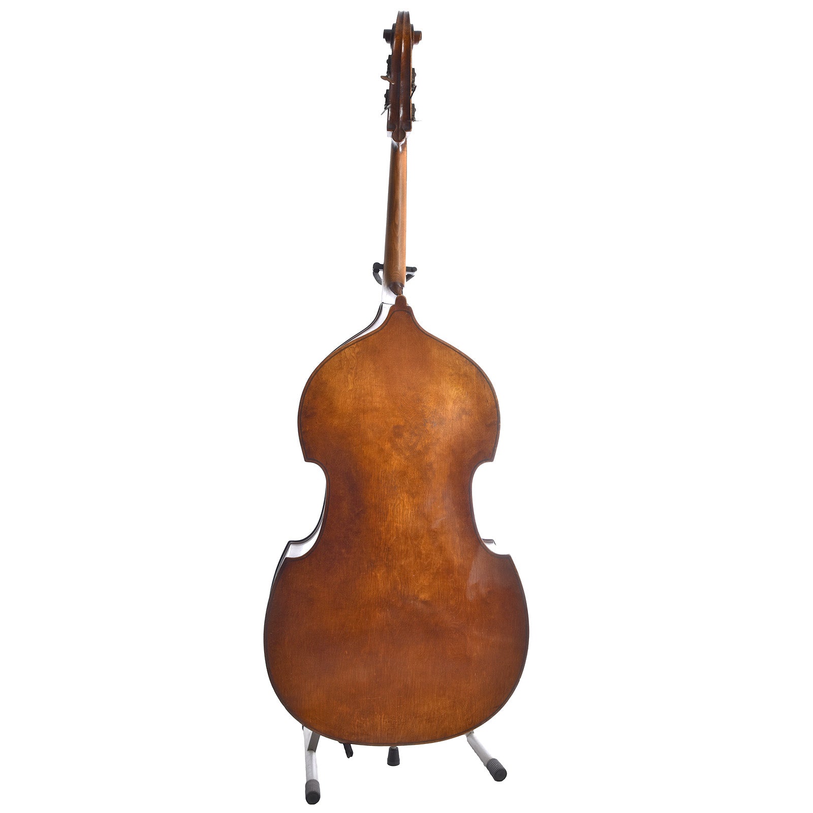 Full back of No Name German 3/4 Upright Bass