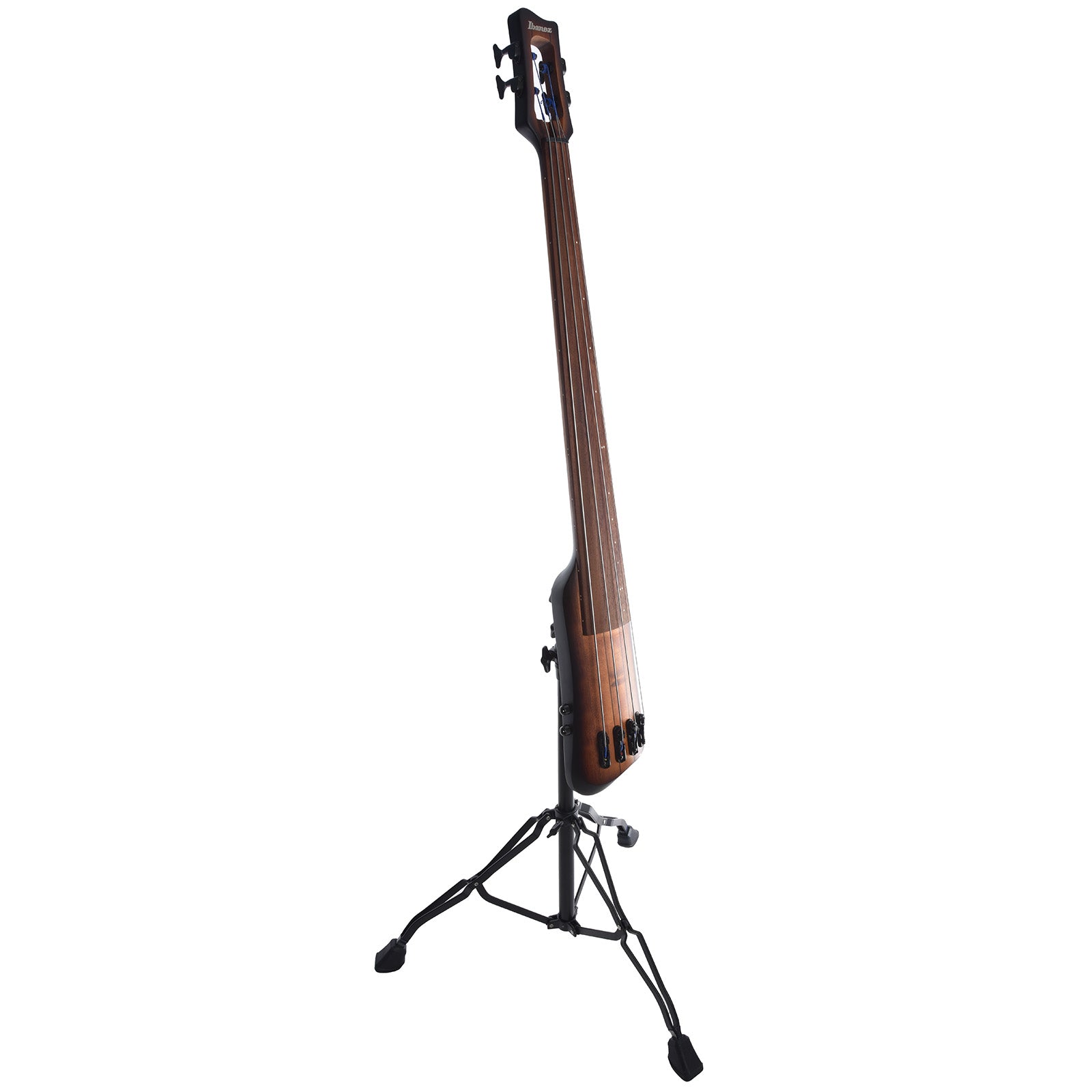 Full front and side of Ibanez UB804 Electric Upright Bass