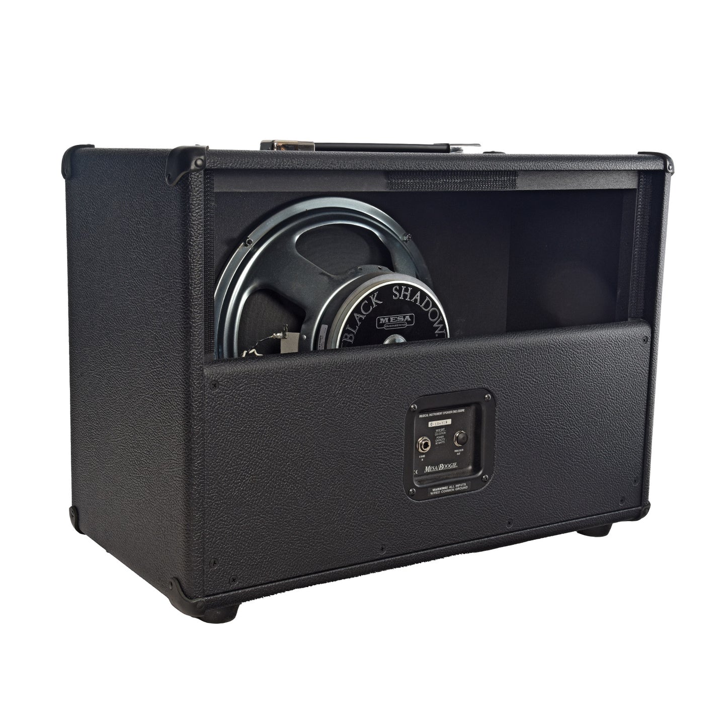 Back of Mesa Boogie Mark V Twenty-Five {5:25} Rig cab w/ cover removed.