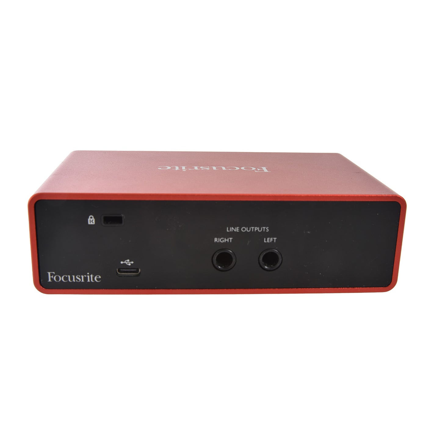 Back view of Focusrite Scarlett Solo USB Audio Interface (3rd Generation)