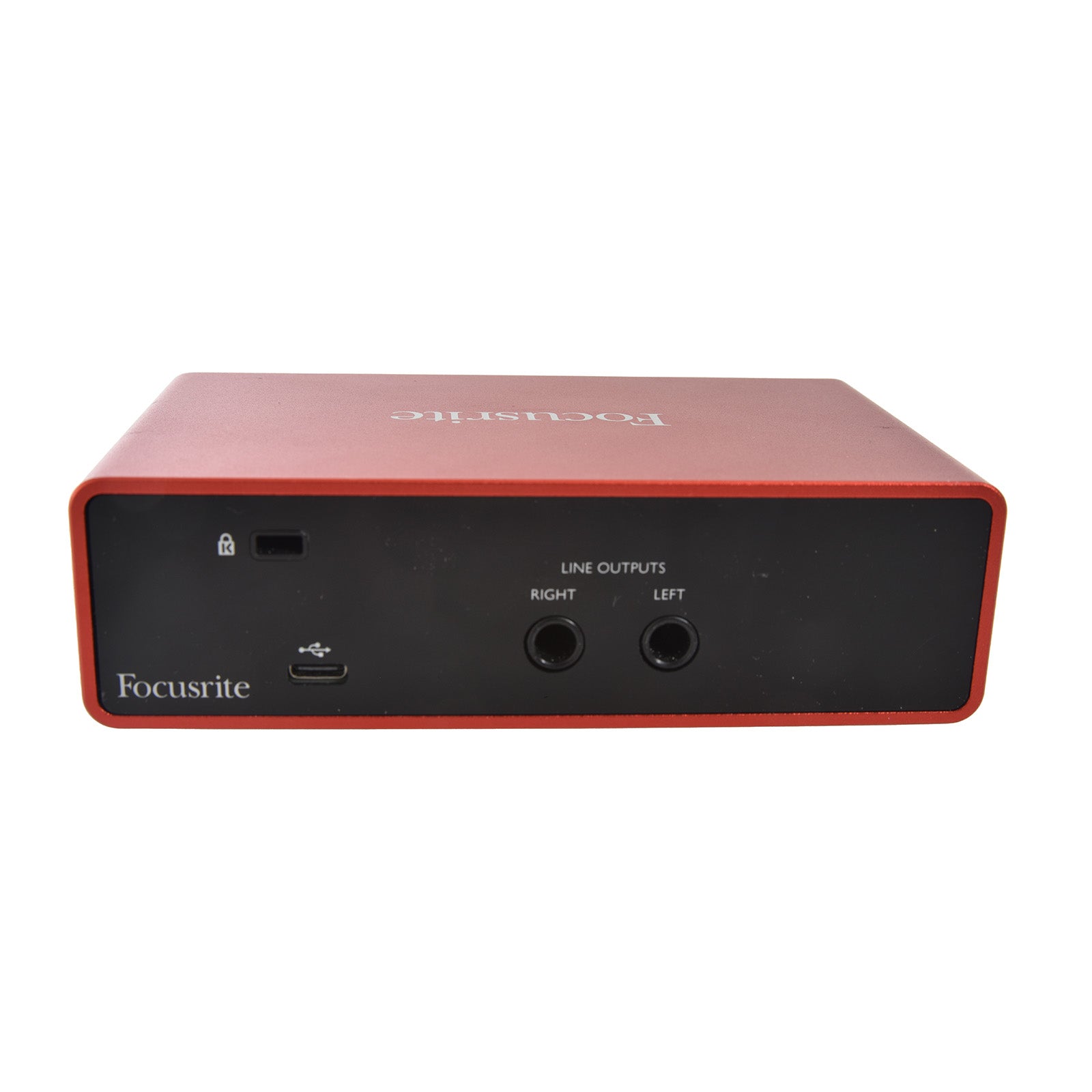 Back view of Focusrite Scarlett Solo USB Audio Interface (3rd Generation)