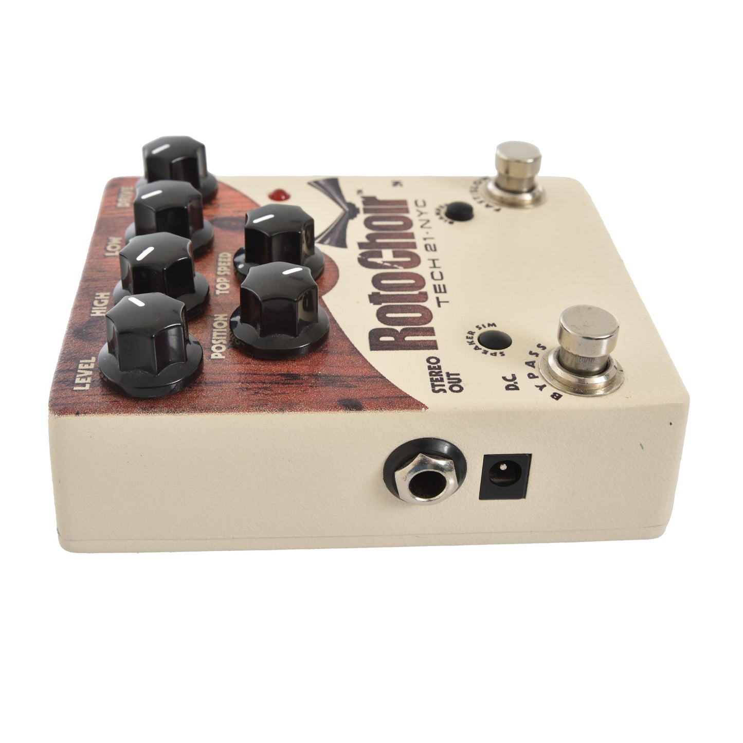 Side of Tech 21 Roto Choir Rotary Emulator Pedal (2010)