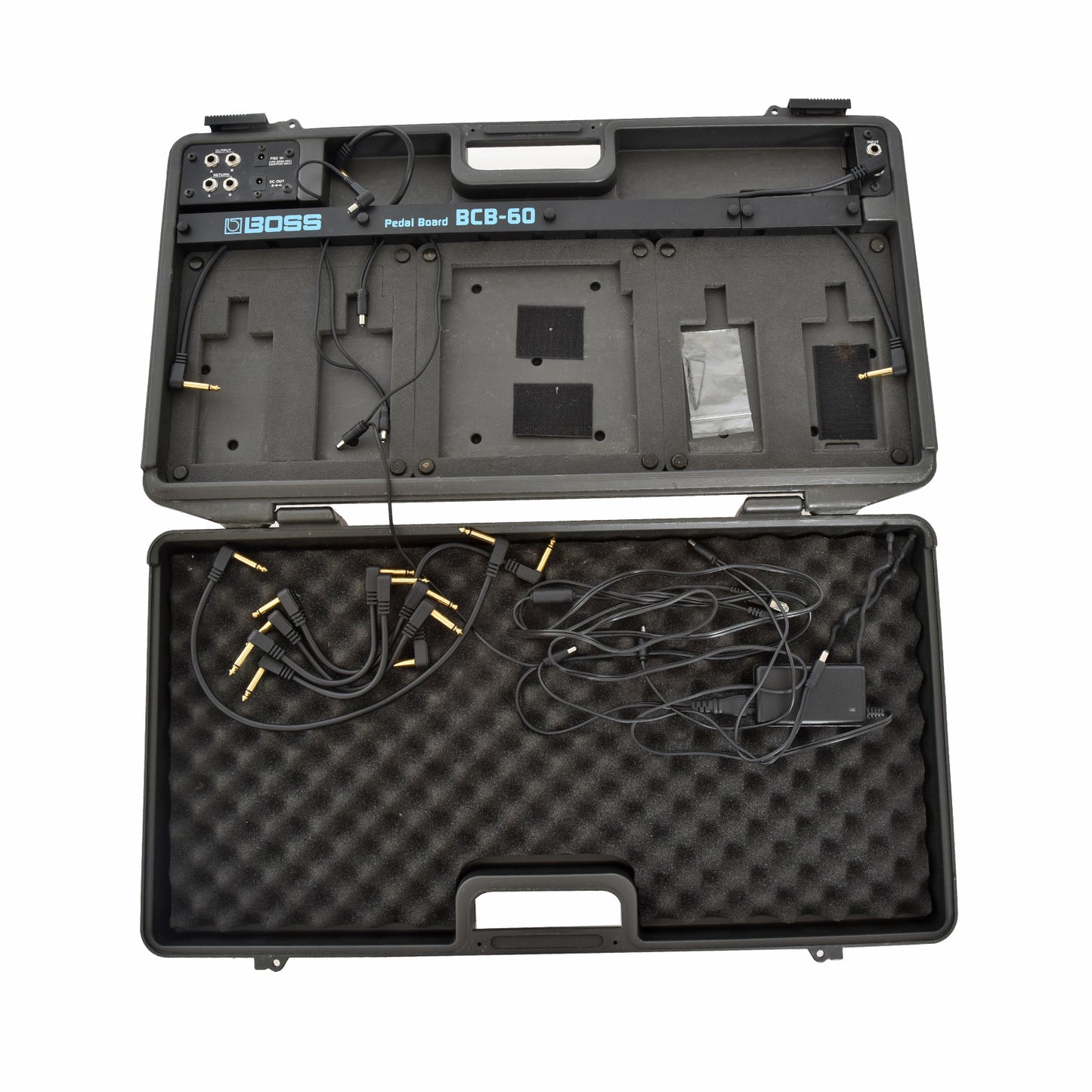 Inside view of Boss BCB-60 Pedalboard