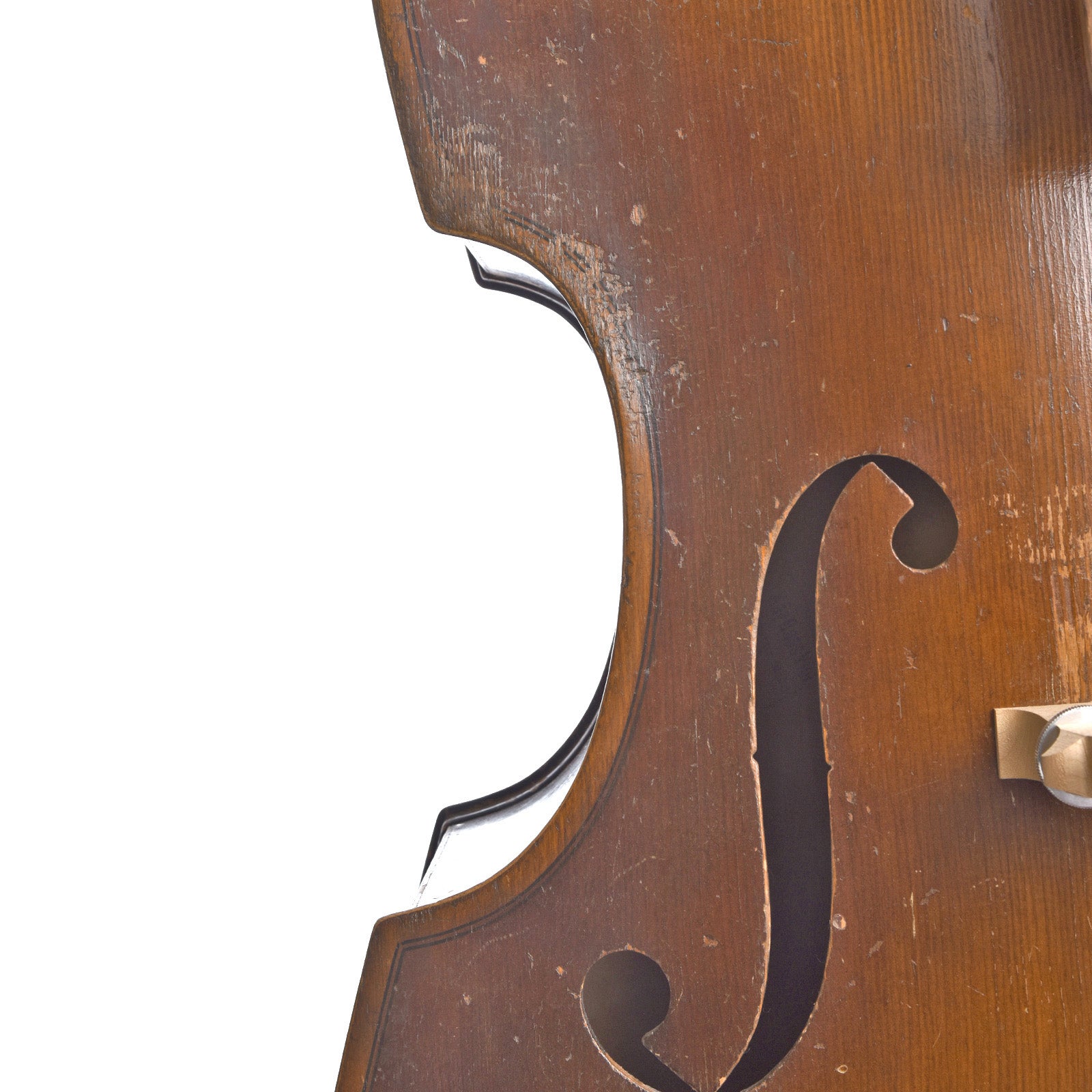 Front waist of Kay 3/4 Orchestra Upright Bass 