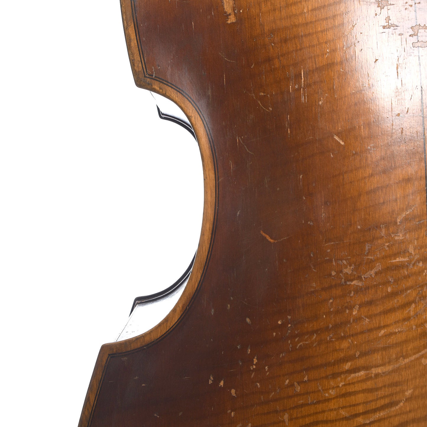 Rear waist of Kay 3/4 Orchestra Upright Bass 