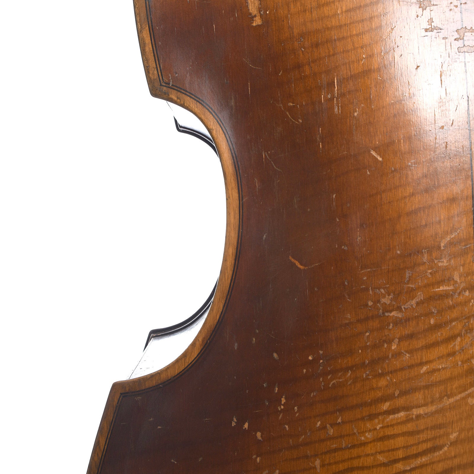 Rear waist of Kay 3/4 Orchestra Upright Bass 