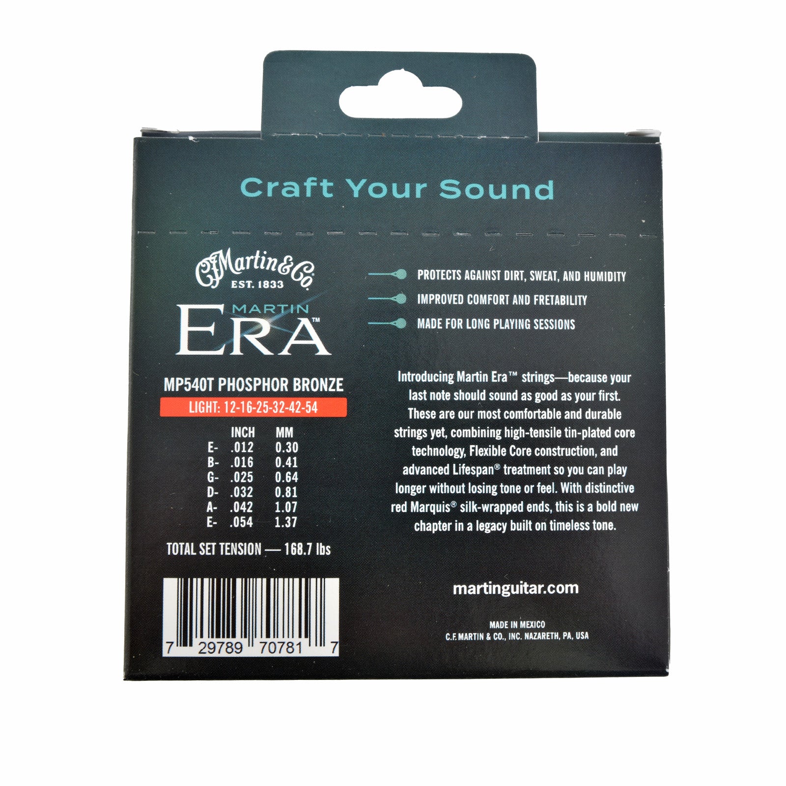 Image 3 of Martin Era Treated Light Acoustic Guitar Strings 