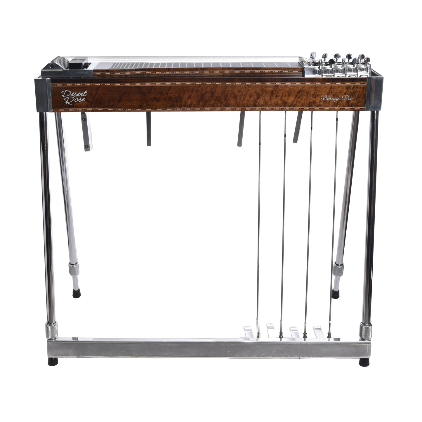 Front of Desert Rose S-10 Vintage Pro Pedal Steel 