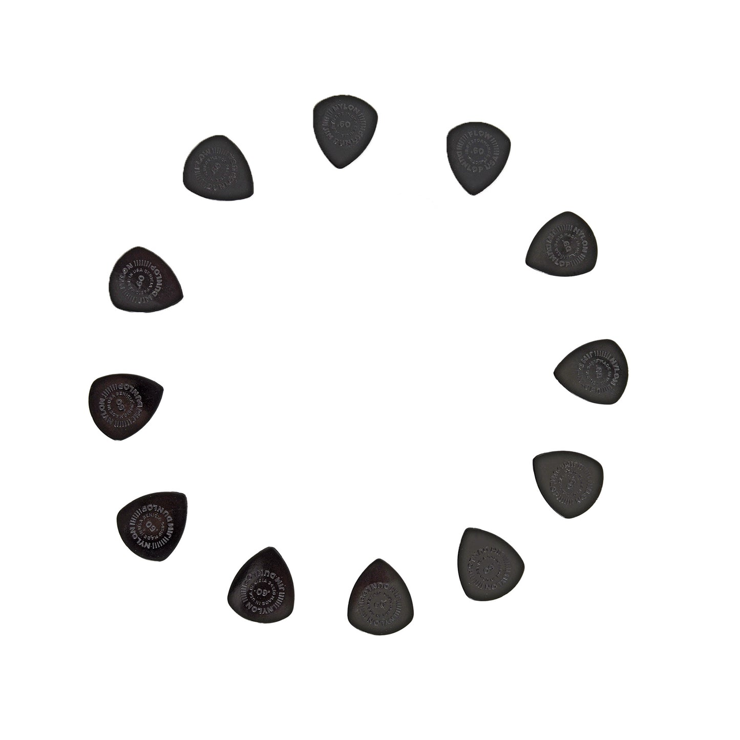Image 1 of Dunlop Flow Nylon Pick .60mm, 12-Pack