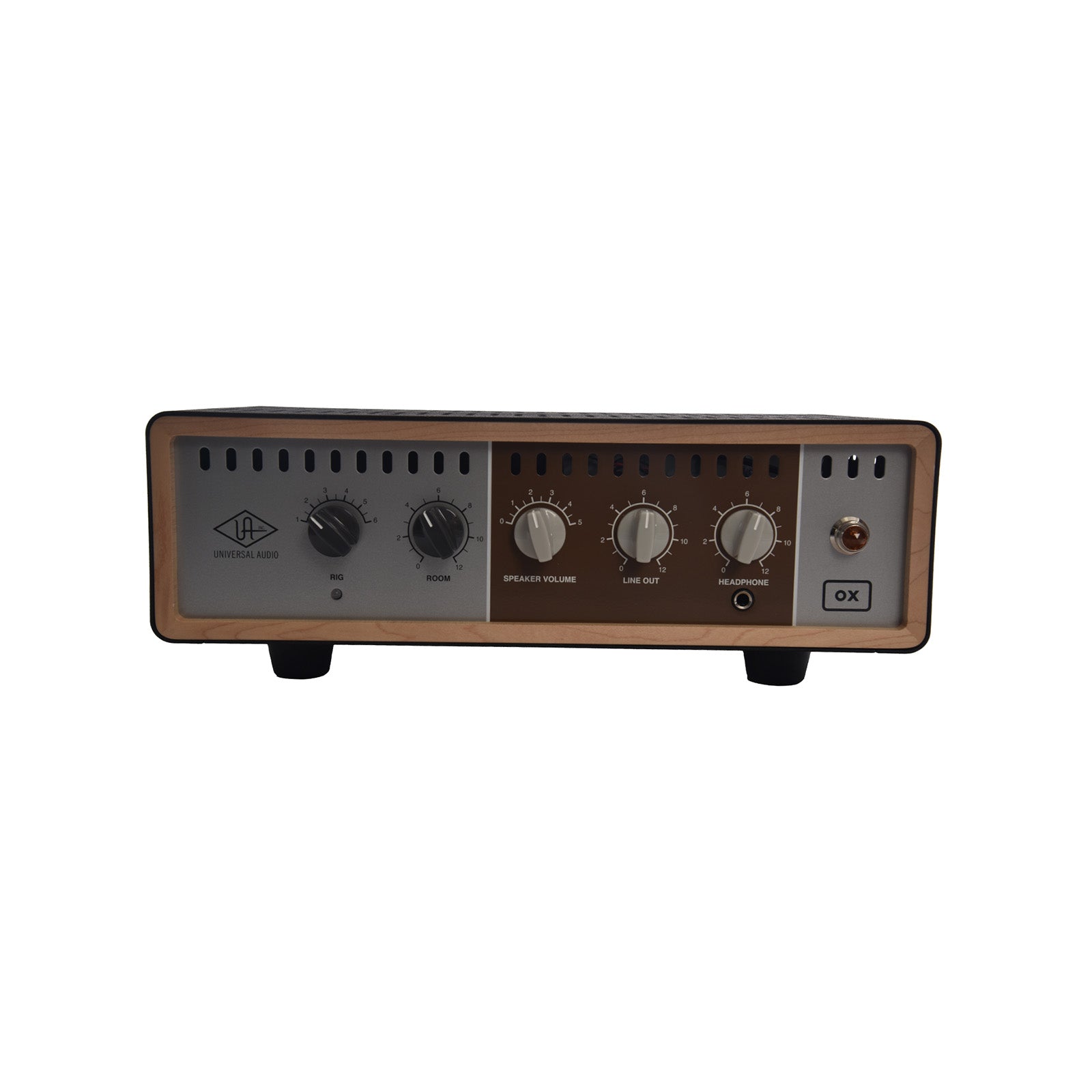 Front of Universal Audio OX Box Amp Attenuator