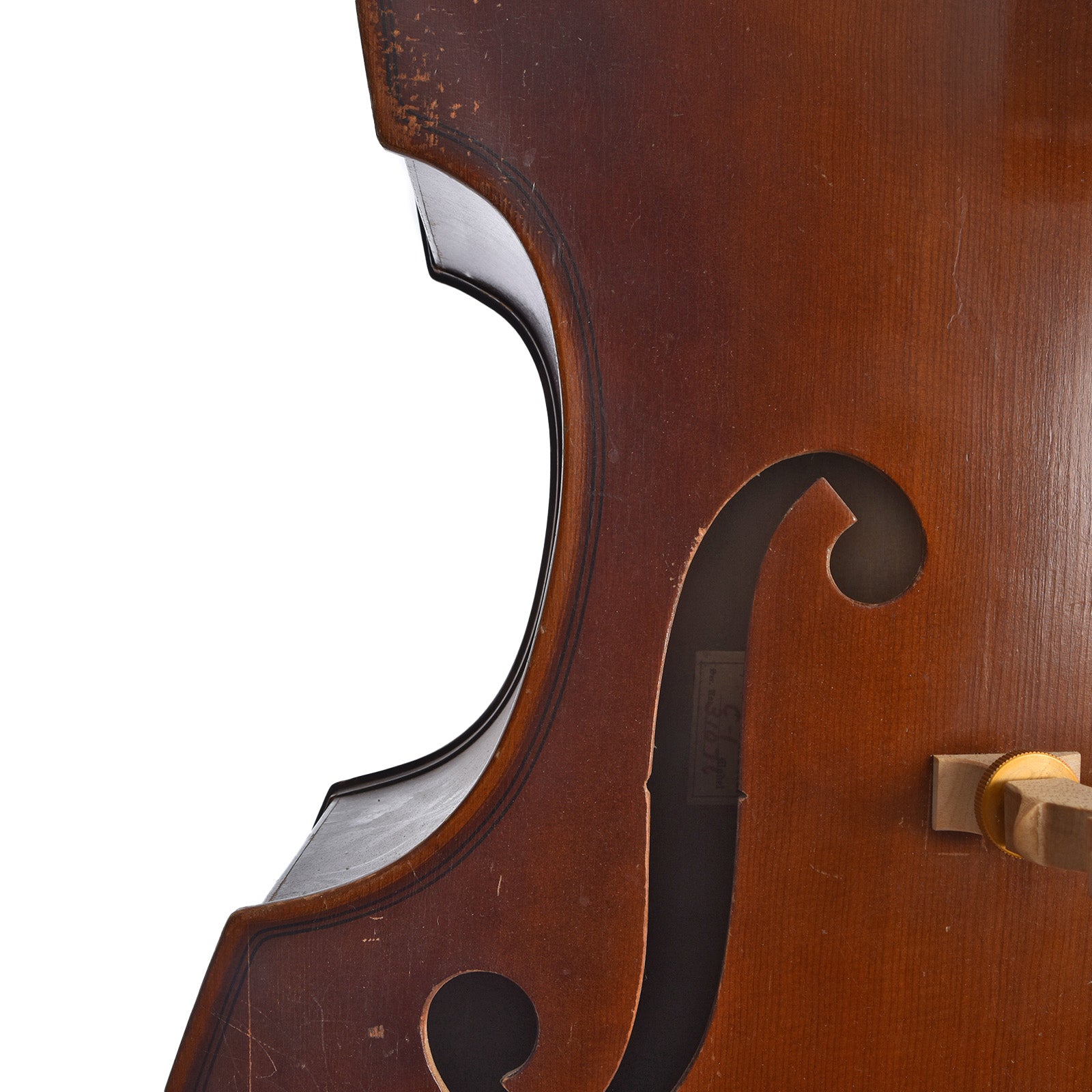 Front waist of Kay C-1 3/4 Size Upright Bass