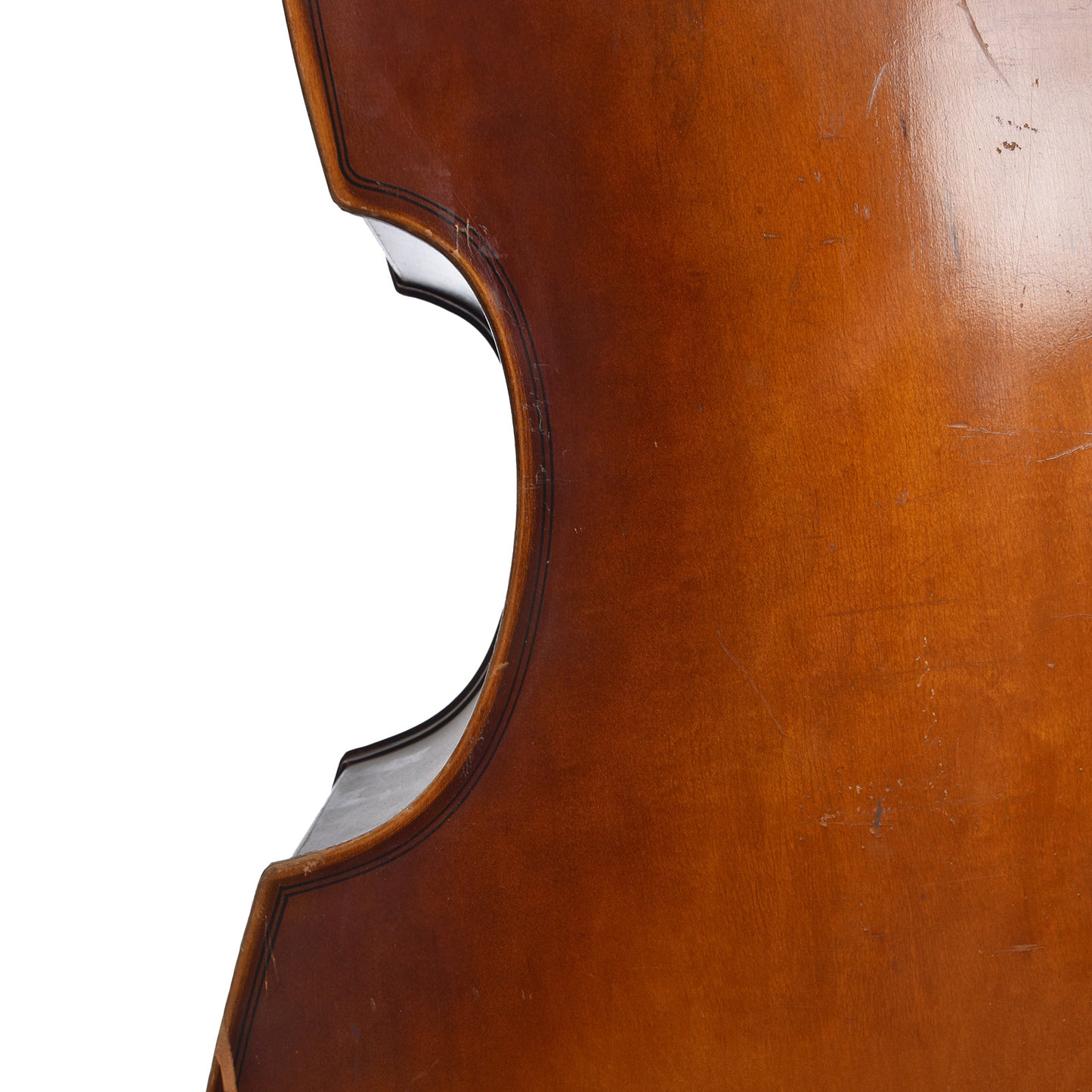 Rear waist of Kay C-1 3/4 Size Upright Bass