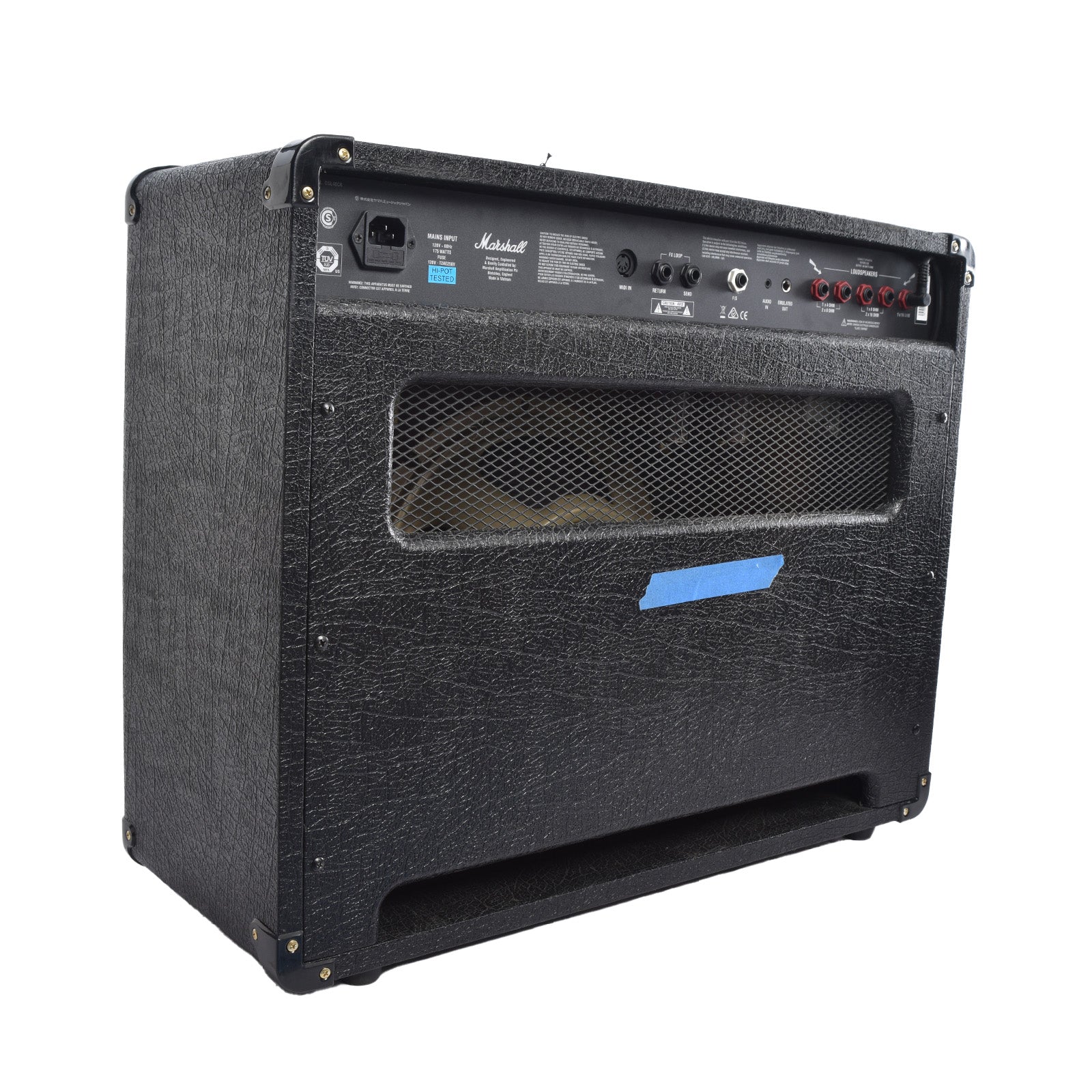 Back and side of Marshall DSL40CR Combo Amp 