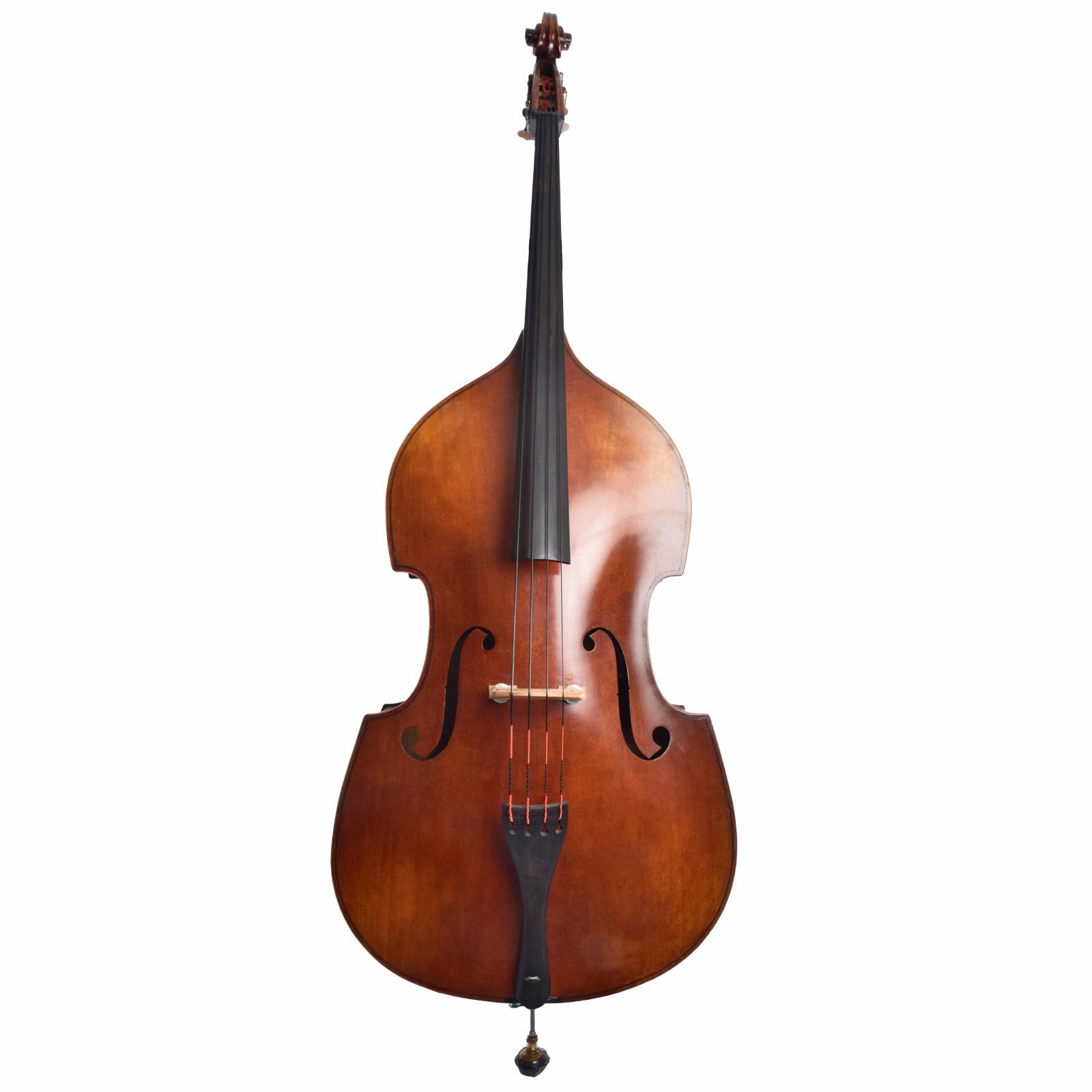 Full front of Wilfer (?) German Made 3/4 Upright Bass