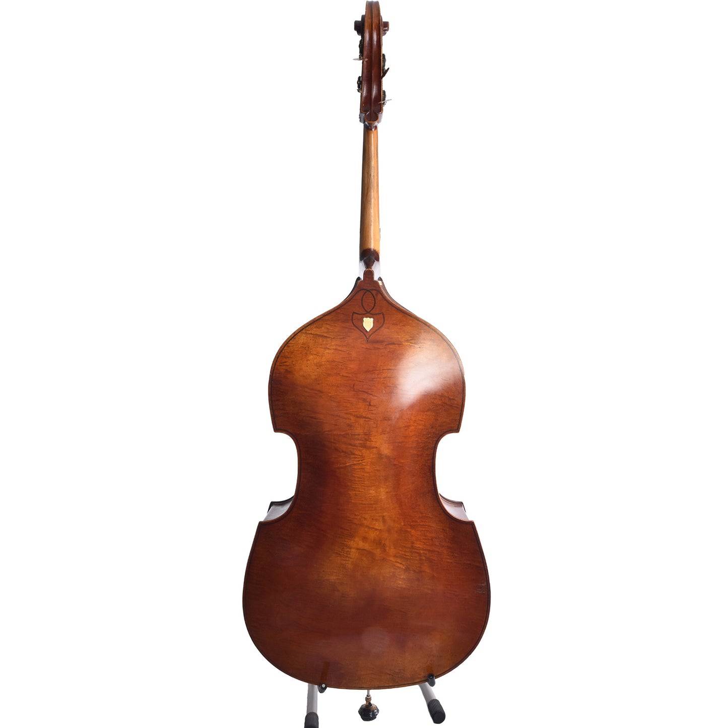 Full back and side of Wilfer (?) German Made 3/4 Upright Bass