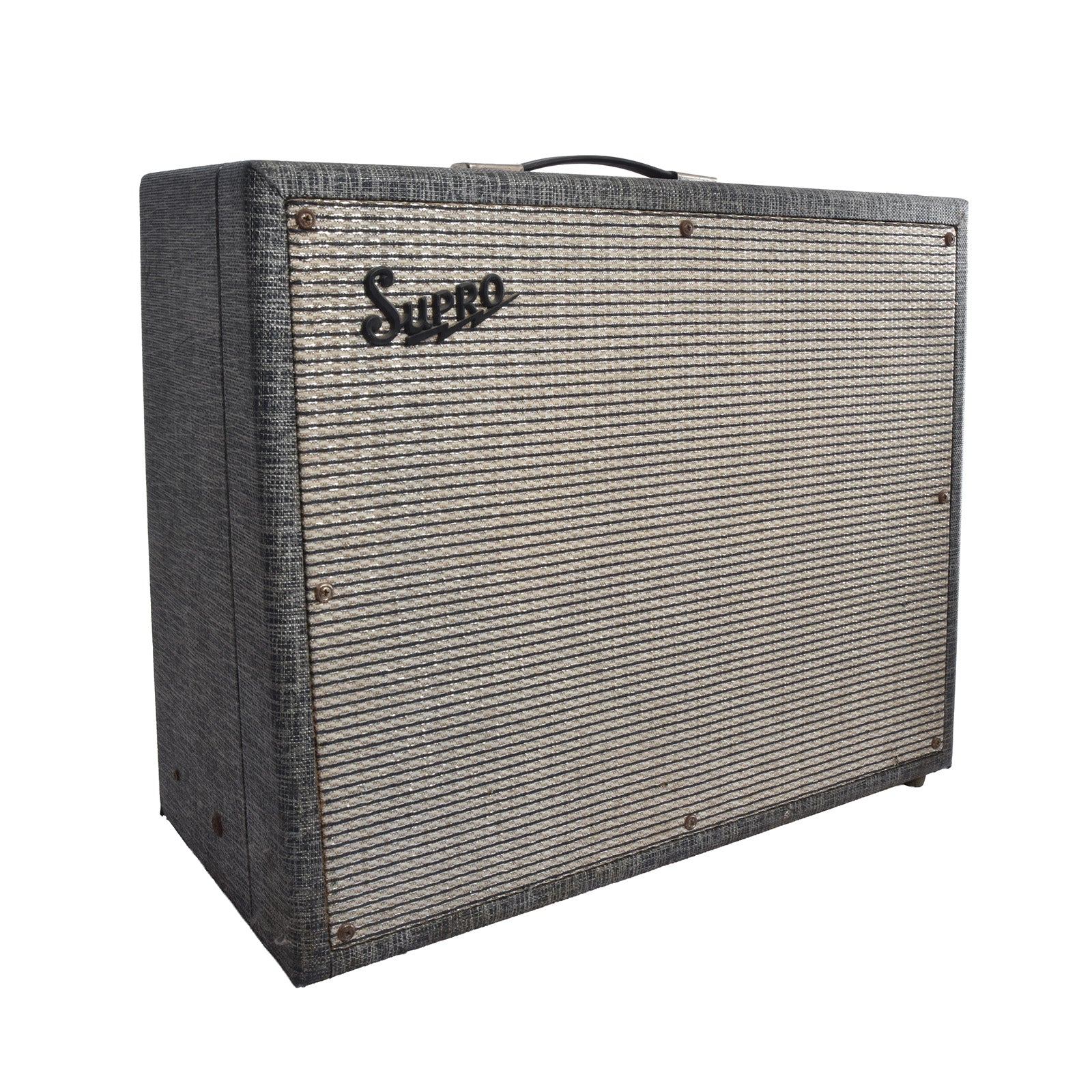 Front and side of Supro Thunderbolt S6420 Combo Amp