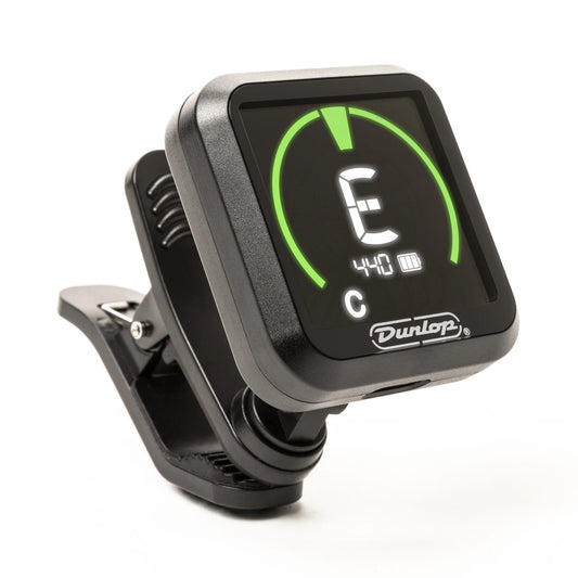 Dunlop Rechargeable Clip-On Tuner, Front Angle 1